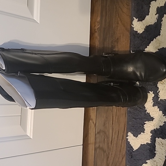 Merona black riding boots size 7.5 - Picture 3 of 3